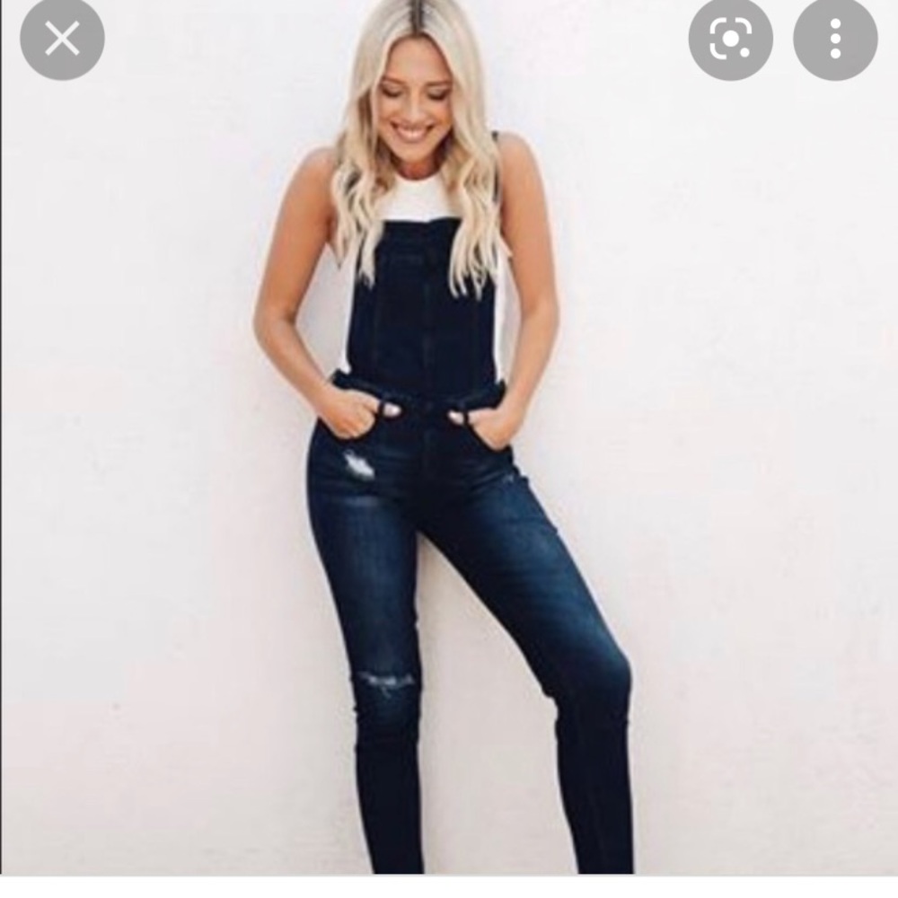CJLA Denim Overalls Size XL Like New